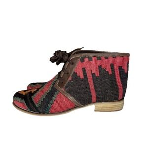 Unbranded Chukka Ankle Boots Shoes Rug Fabric Aztec Southwest Woven EU 41